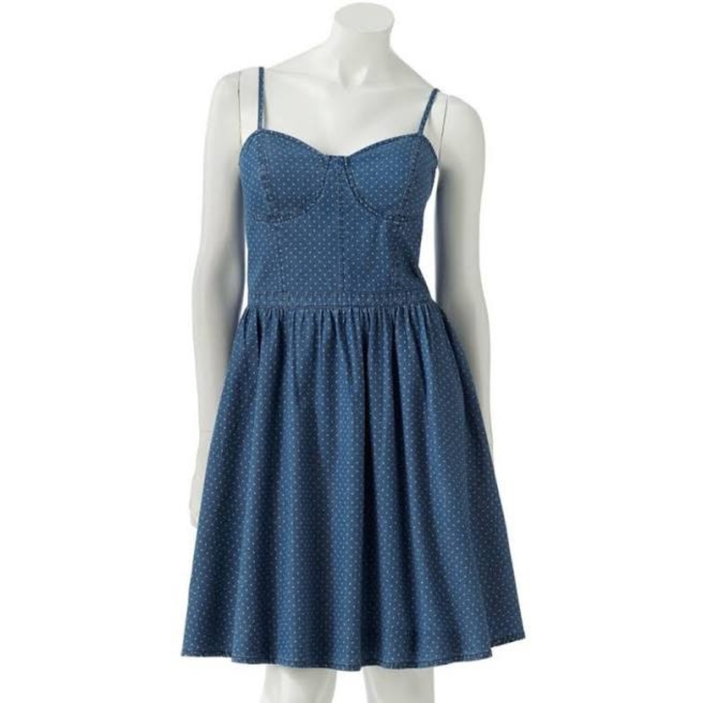 LC Polka Dot Jean Dress